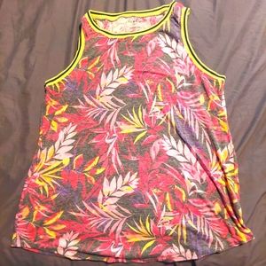 Torrid Sleeveless Summer Classic Floral Hipster Tank Top Size 1 Large